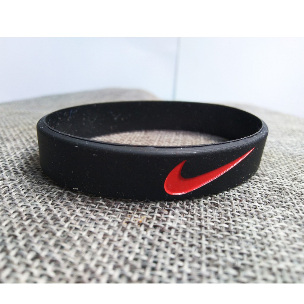 COD NIKE GELANG TANGAN PRIA - GELANG KARET NIKE SPORT ORIGINAL FASHION NIKE HITAM L M