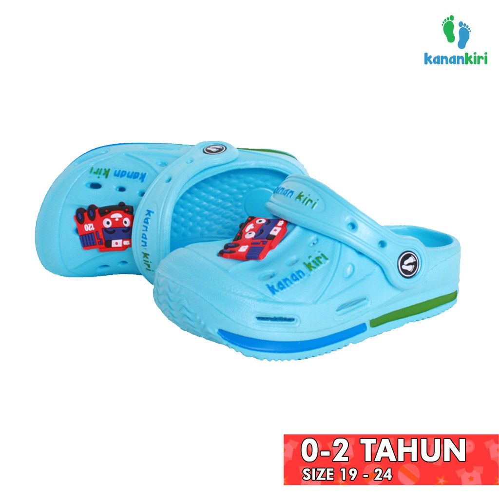 

Kanan Kiri - Sandal Sepatu Anak Laki-laki Perempuan Selop Karet Karakter Nyaman Baim Original T5012
