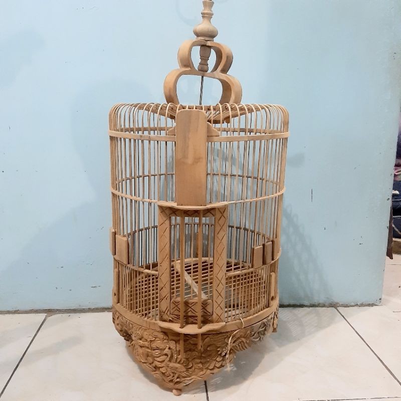 sangkar anis merah full ukir kayu jati