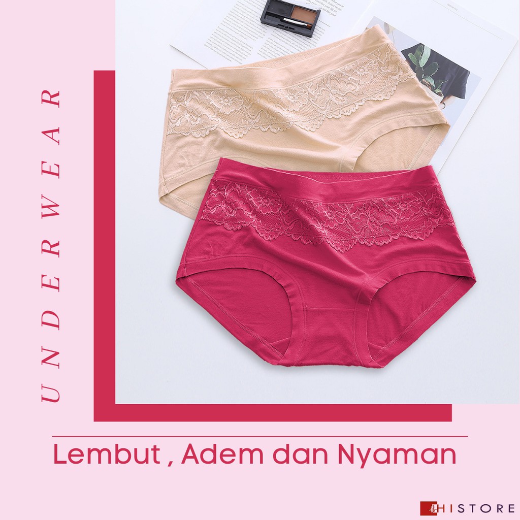 [HI]CELANA DALAM RENDA UNDERWEAR UNDIES CD WANITA 33cm x 25cm Art 1237