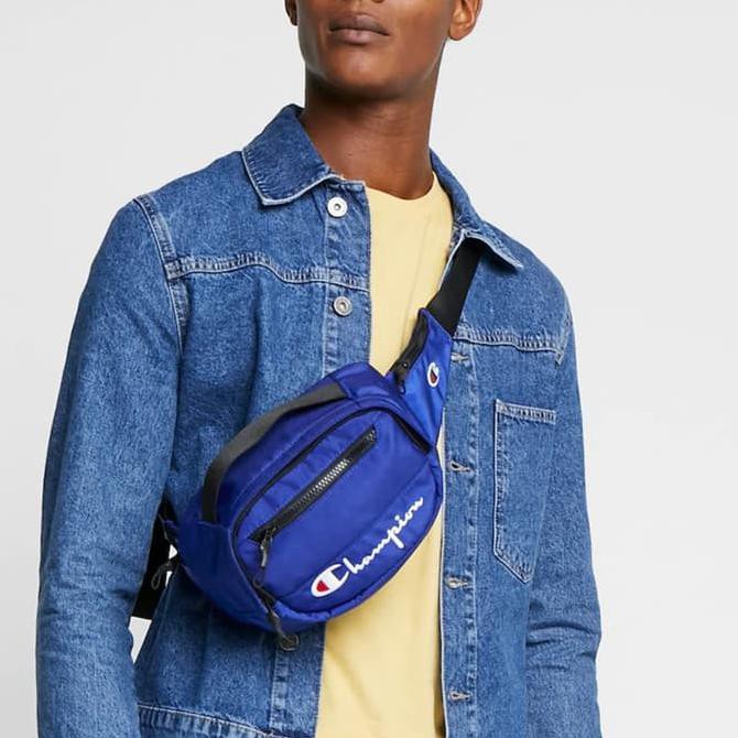 ✅ PENGIRIMAN CEPAT WAISTBAG PRIA✅ ORIGINAL CHAMPION REVERSE WEAVE SCRIPT SELEMPANG TAS PINGGANG