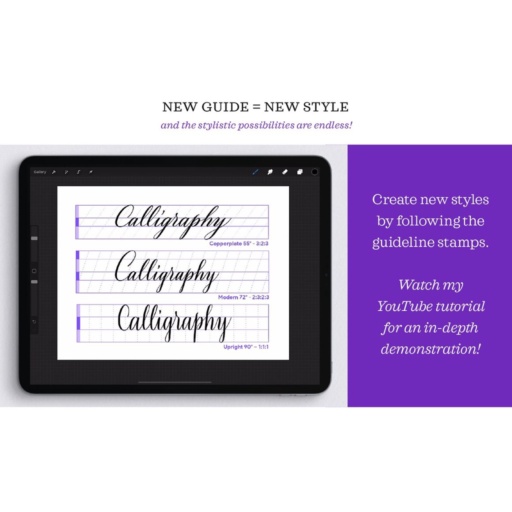 Procreate Brush - Calligraphy Composition Maker