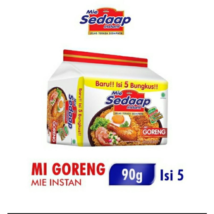 

Sedaap Mie Instan Goreng | Soto Isi 5 Bag 90 gr (450gr)