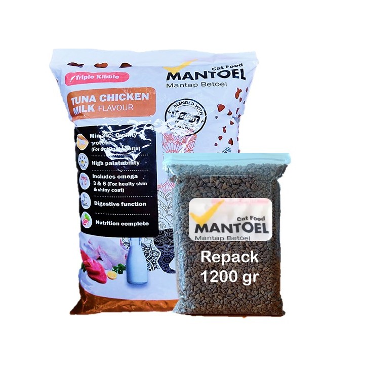 Makanan Kucing Mantoel 1,2kg