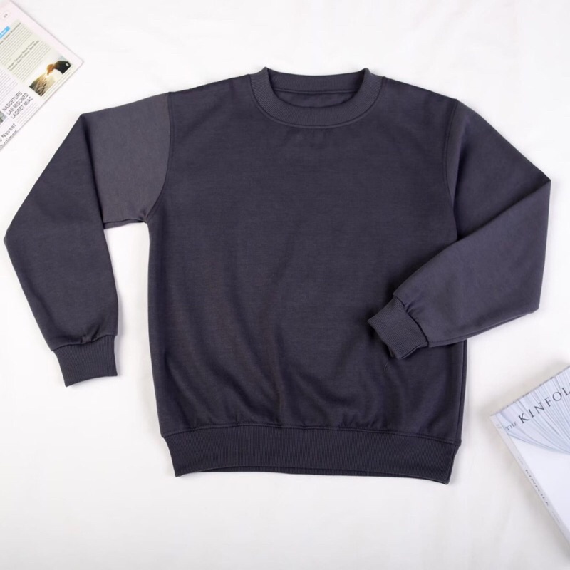 LUNA BASIC SWEATER POLOS CREWNECK SWEATER- SWEATER OBLONG PRIA WANITA TERMURAH