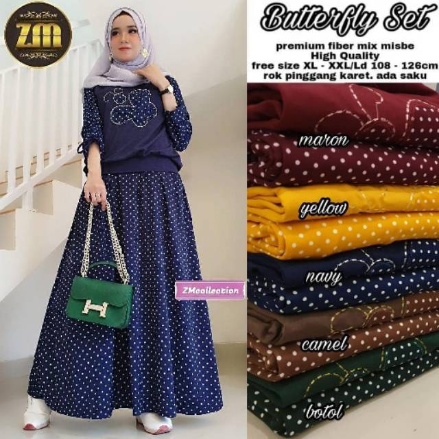 

Butterfly set pilihan warna banyak tetmurah se shopee