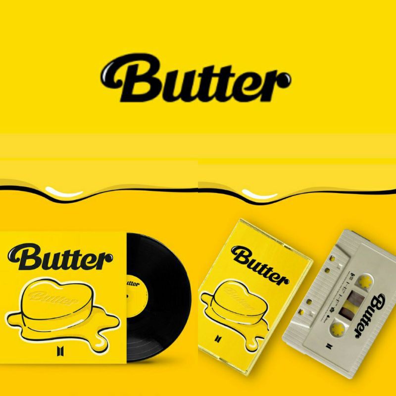 PO BTS BUTTER VINYL & CASSETTE (BUTTER VINYL & BUTTER KASET)