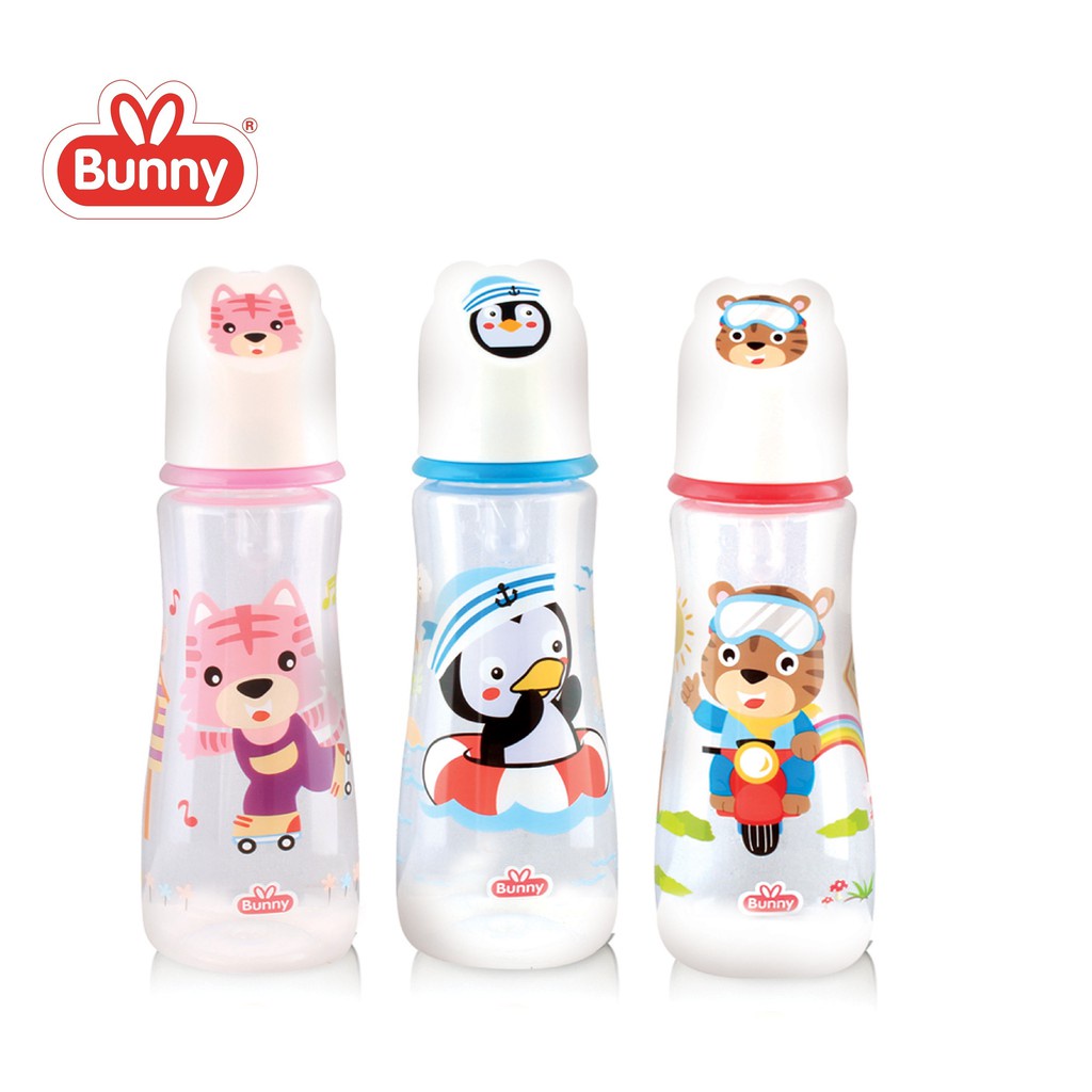 GloryBaby-Lustybunny Bunny Bottle Botol Susu With Printed Hood 250ml 125 ml