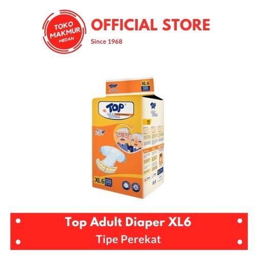 TOP ADULT DIAPER XL6 - POPOK DEWASA TIPE PEREKAT