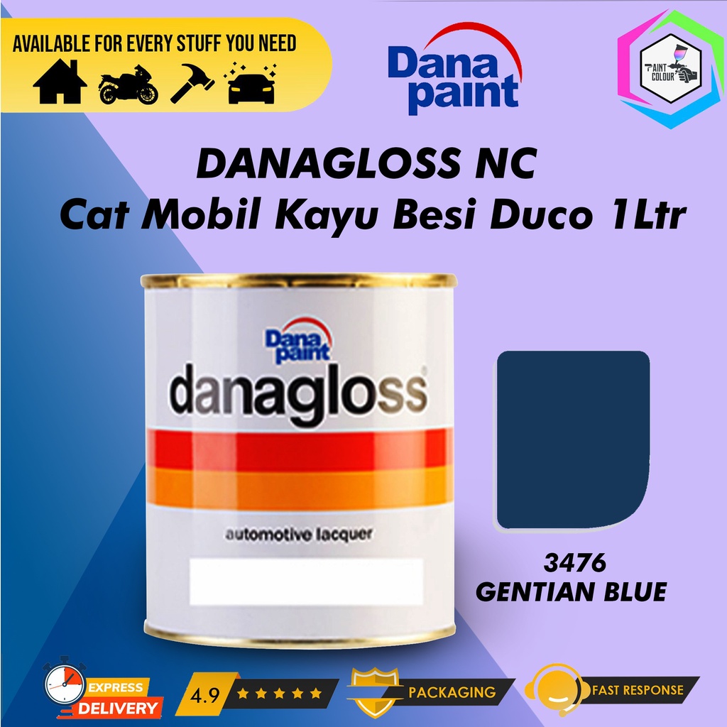 DANAGLOSS NC 3476 GENTIAN BLUE - Cat Mobil Kayu Besi Duco