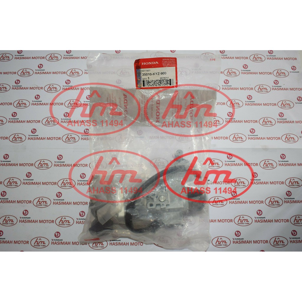 KUNCI KONTAK (KEY SET) SUPRA X HELM IN KARBU - KODE PART: 35010KYZ900