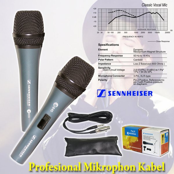 Microphone SENNHEISER 845S Audio Vocal Best Quality