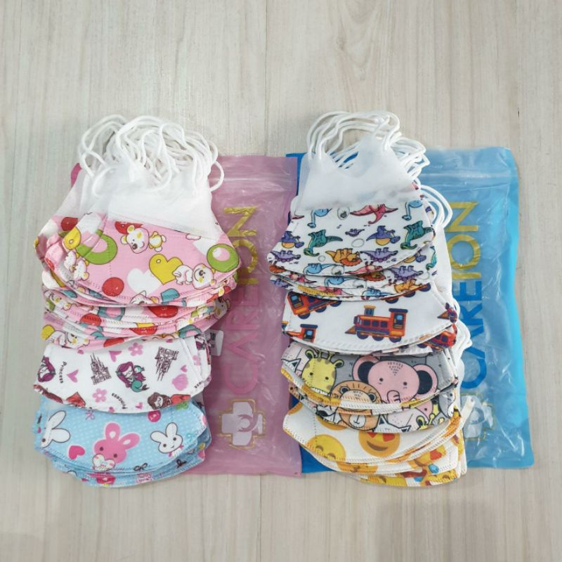 Masker Duckbill Anak Careon/Masker Anak Terbaru/Masker Duckbill Corak Mix