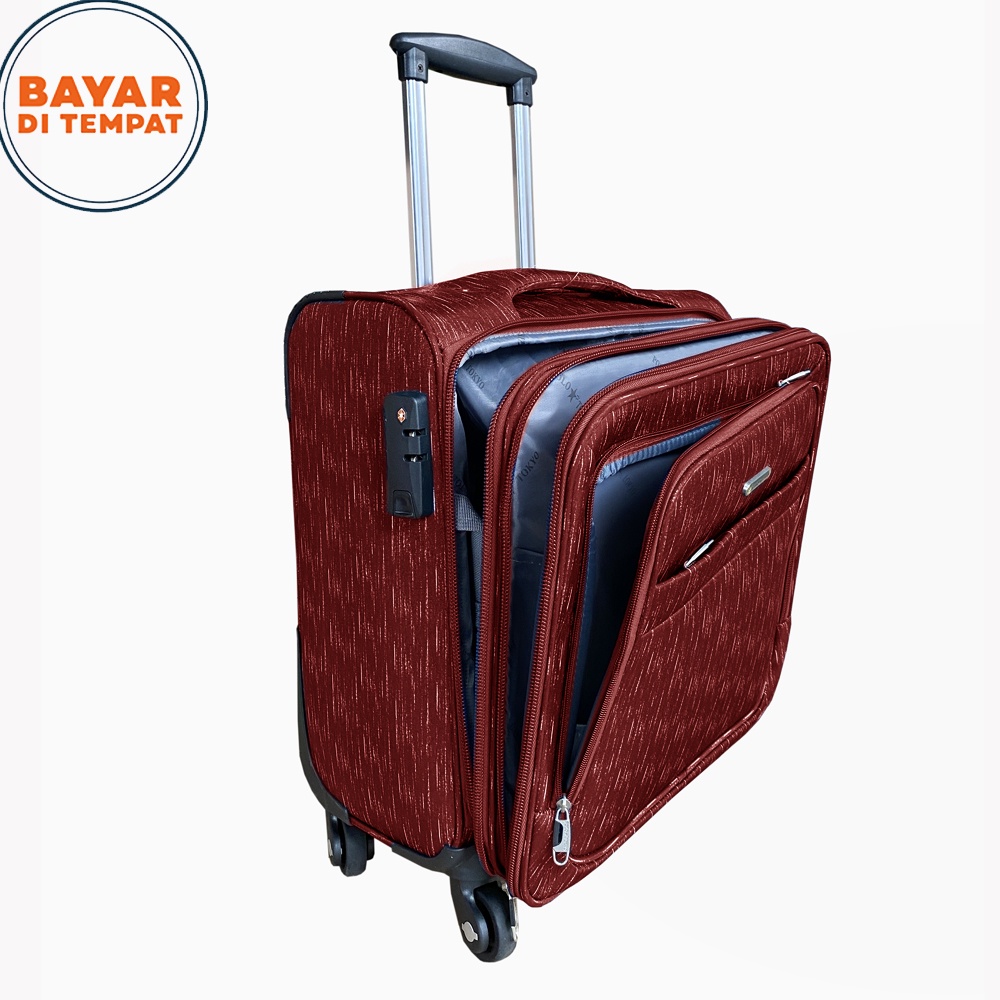 KOPER INDO  POLO BEN Koper Kabin 802 Koper Travelling Softcase Import Roda 4 360 Drajat