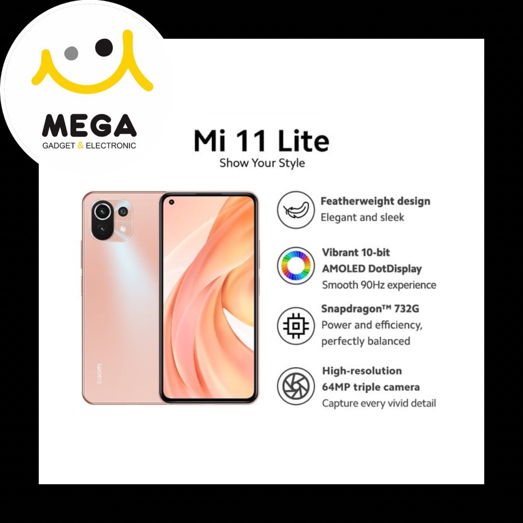 Xiaomi Mi 11 Lite 6GB + 64GB Garansi Resmi Xiaomi Indonesia