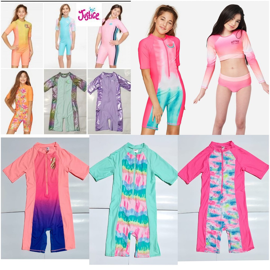 [RIJEK] JSBS 07-11 RASHGUARD BODYSUIT BAJU RENANG ANAK PEREMPUAN BRANDED