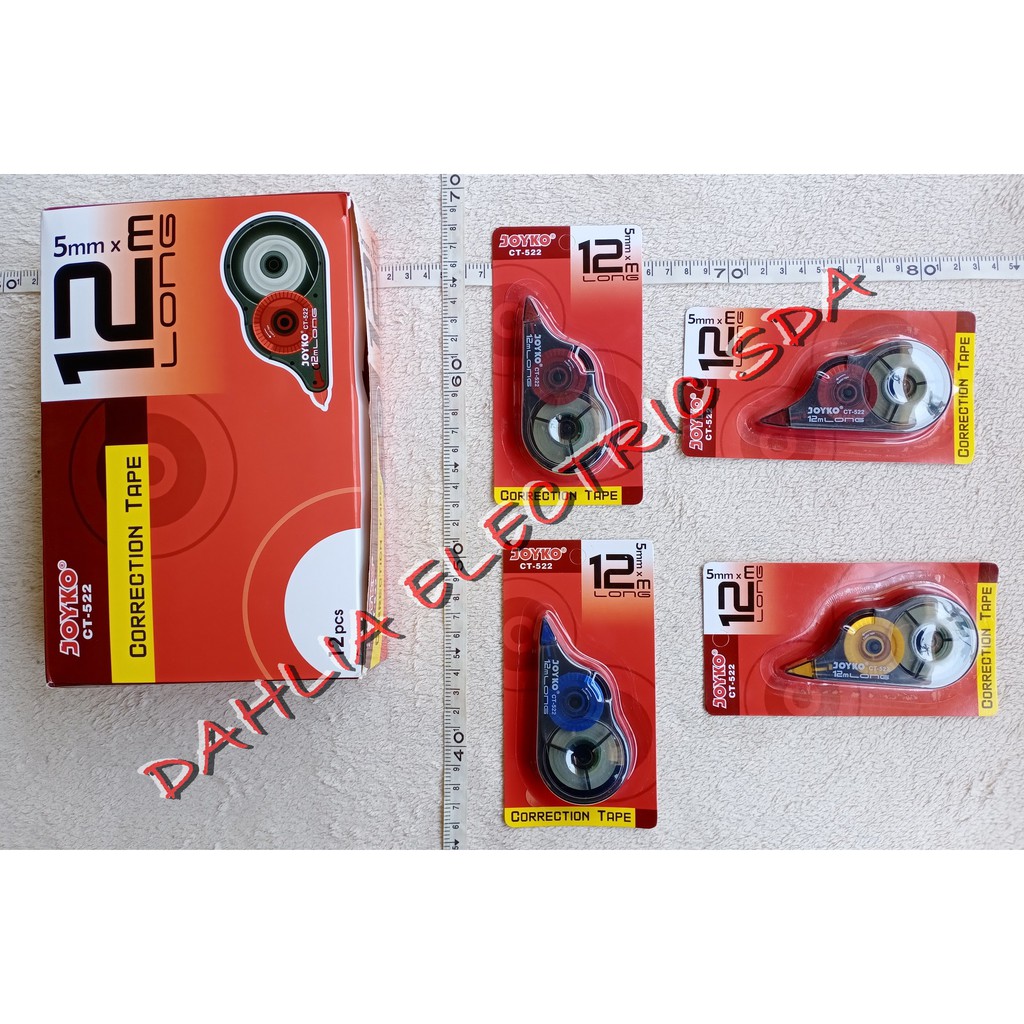 

STIPO KERTAS (CORRECTION TAPE) JOYKO CT - 522