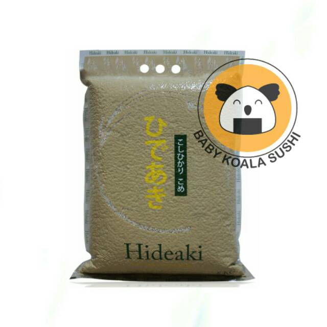 HIDEAKI Beras Sushi Premium 5 Kg │ Japonica Rice for Kimbab