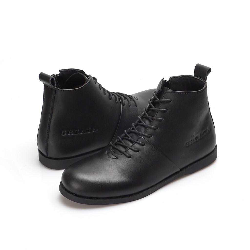 SVERKER BLACK |FORIND x Greata| Sepatu Vintage Klasik High Klasik Pria/Men Boots Original Footwear