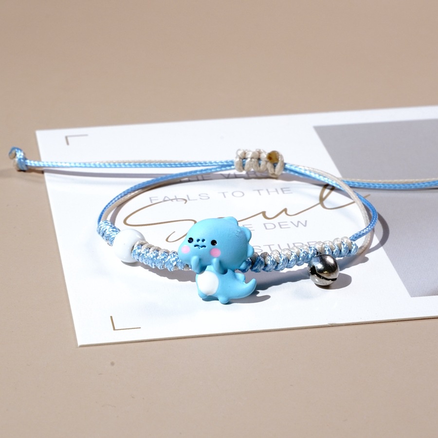 Gelang bear etnik bead Tali persahabatan Braided Bracelet/Friendship Adjustable Fashion Aksesoris-blue