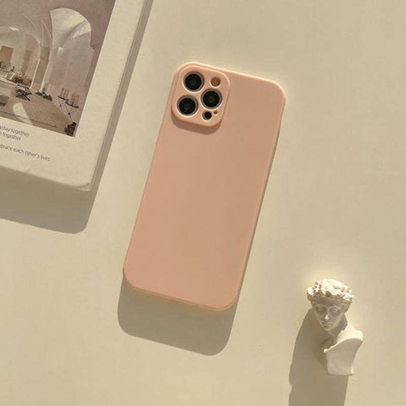 Soft Case Silikon Warna Polos Untuk iPhone 13 12 11 Pro MAX Mini X XS MAX XR SE 2020 2022 6 6S 7 8 Plus