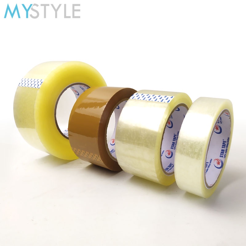 

MYSTYLE LAKBAN OPP STAR TAPE BENING/COKLAT 48mm LAKBAN MURAH BAGUS PLESTER DAYA REKAT SANGAT KUAT DAN TEBAL LAKBAN BAGUS