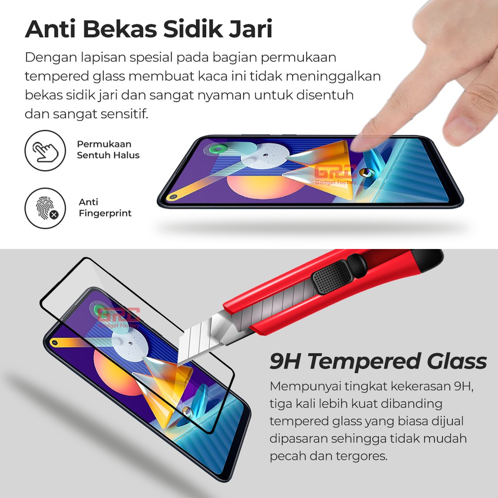 Tempered Glass SAMSUNG Galaxy M11 HOGO Full Cover Anti Gores Kaca