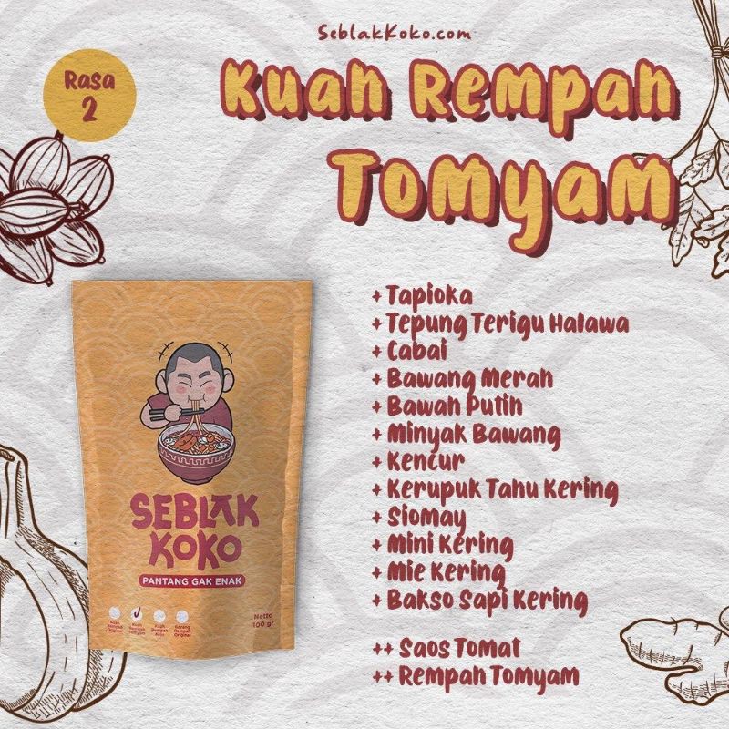 

Seblak Koko - Kuah Rempah Tomyam