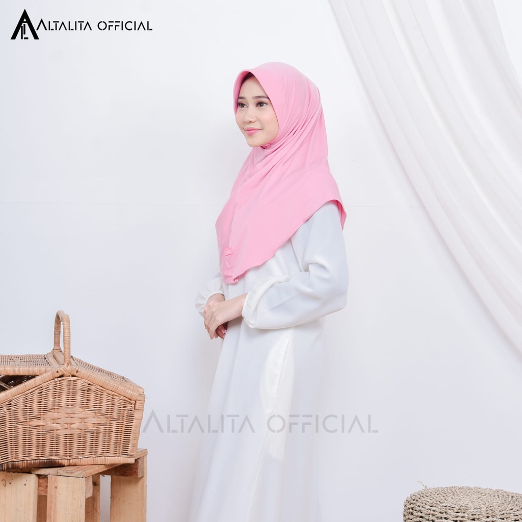 Altalita - Hijab Hamidah Polos Olahraga Sekolah Spandek Jersey Premium Menutupi Dada