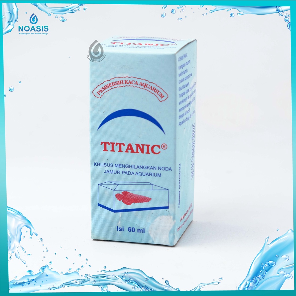 OBAT PEMBERSIH KACA ANTI JAMUR AQUARIUM TITANIC 60 ML AQUASCAPE