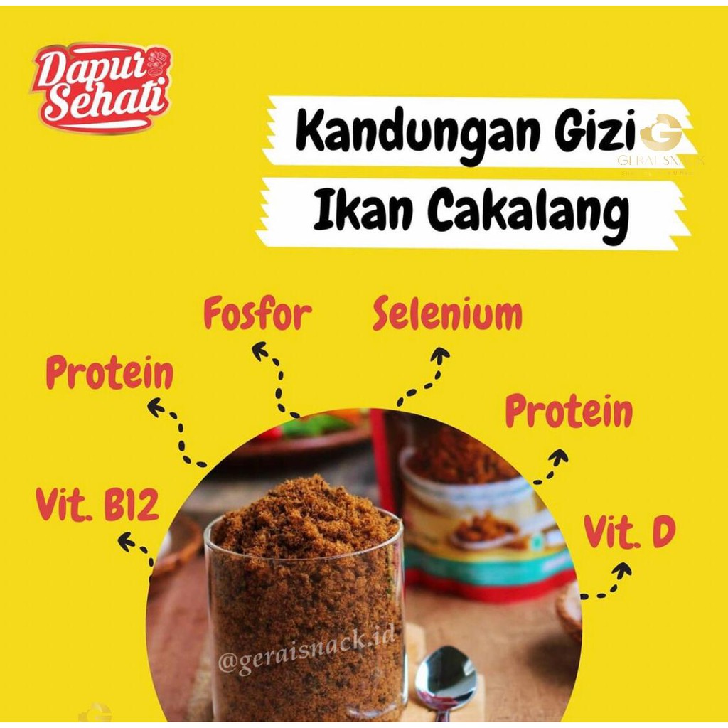 Abon Ikan Cakalang Dapur Sehati Home Made Non Msg (92gr)