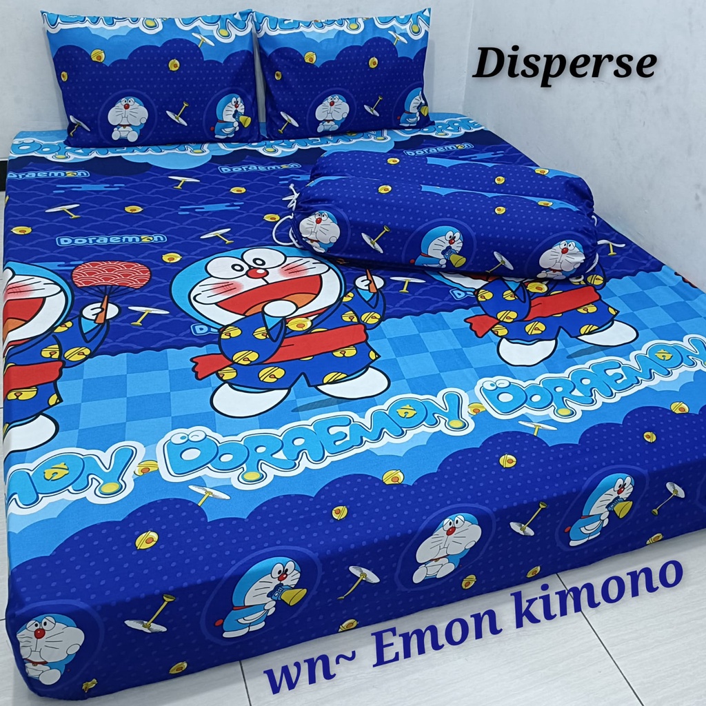 12 motif doraemon Sprei murah, sprei homemade, sprei karaker anak, sprei best seller