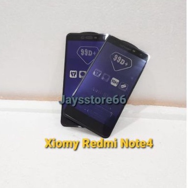 TemperedGlass 99D Anti-Blue Glass Shield Anti Radiasi Xiomy Redmi Note 4