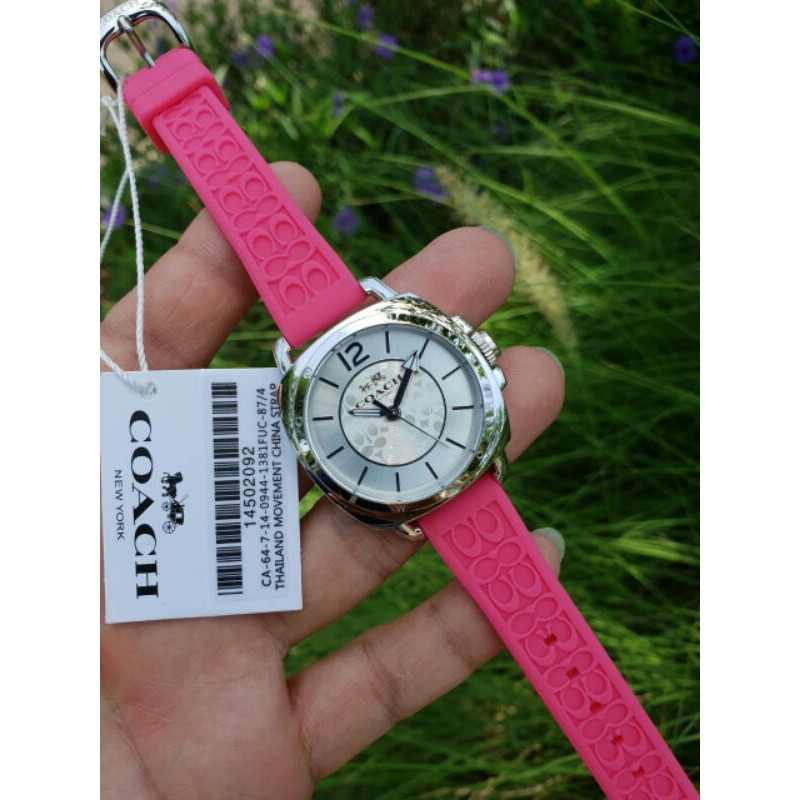 GARANSI JAM TANGAN WANITA COACH RUBBER STRAP