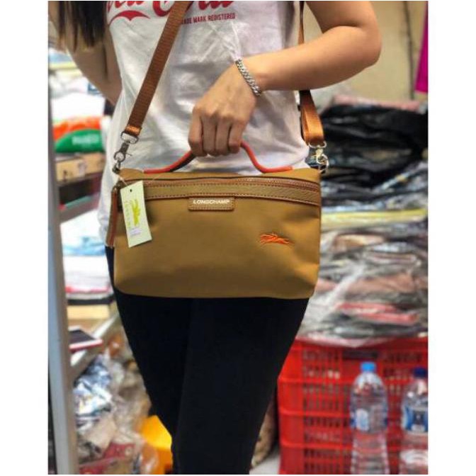 tas longchamp pouch slempang 1 zipper premium