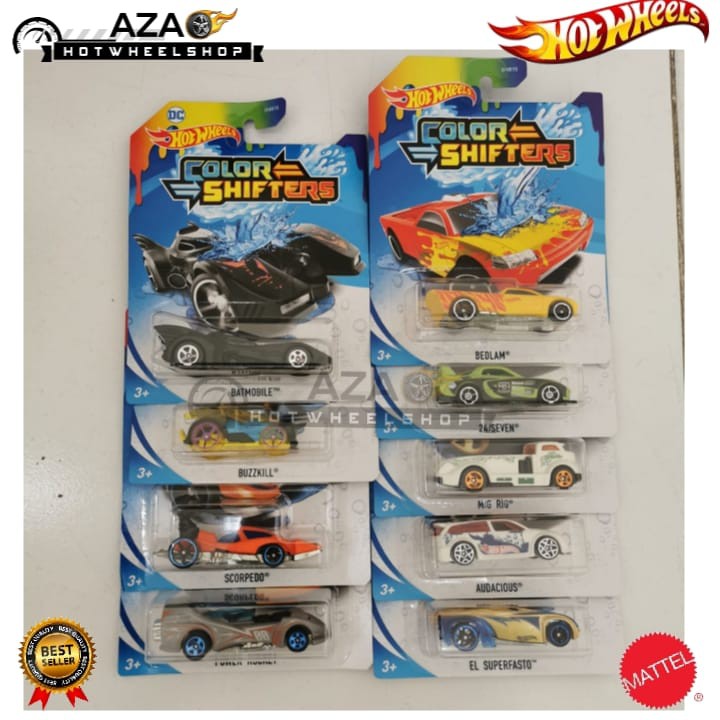 BEST SELLER | Diecast Hot Wheels COLOUR SHIFTERS HW COLOR SHIFTER Hotwheels BISA BERUBAH WARNA mobil unik murah original anak Volkswagen Drag Bus Purple Passion Trak Tune RD-08 Scion XB lancer evolution Dodge Viper Shelby Cobra MORRIS MINI PONTIAC COCKNEY