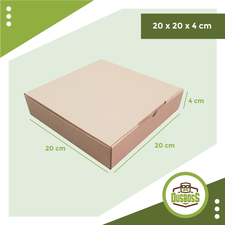 

Kardus 20x20x4 cm --Die Cut dan easy usage--