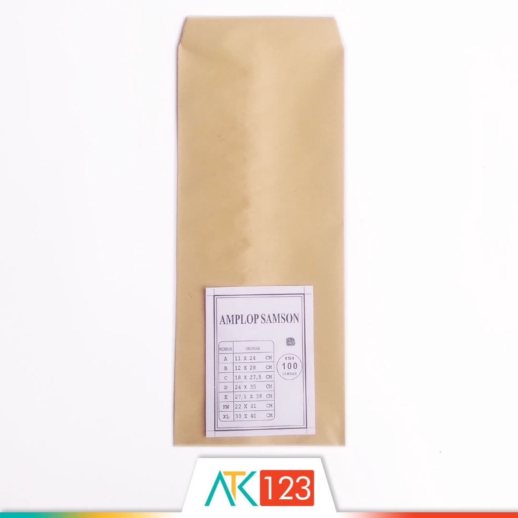

Amplop Coklat / Samson Guanaco B (Super Kabinet) isi 100 Buah