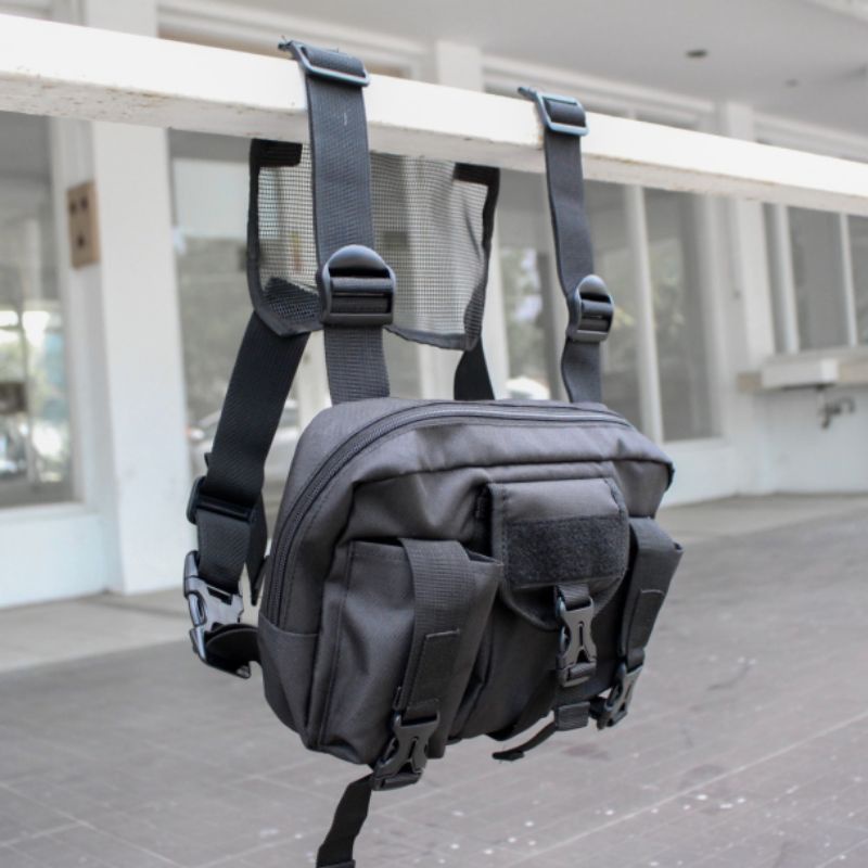 Tas dada/Chest bag rig/Tas dada pria Three strap by Neisda