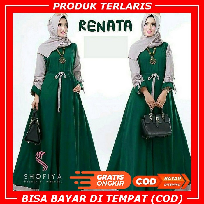Gamis Muslim Wanita Long Dress Polos Jumbo Xl, Xxl, Xxl Mini Dress Raisa Fashion Wanita Gamis Remaja