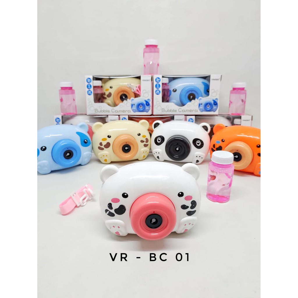 MAINAN ANAK BUBBLE KAMERA BUBBLE CAMERA ELEKTRIK BUBLE SABUN KARAKTER-RANDOM