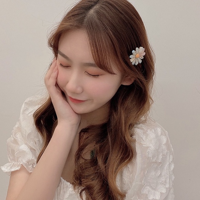 Korean Rhinestone Flower Hairpin Temperament Sweet Hair Clip New Personality Side Clip