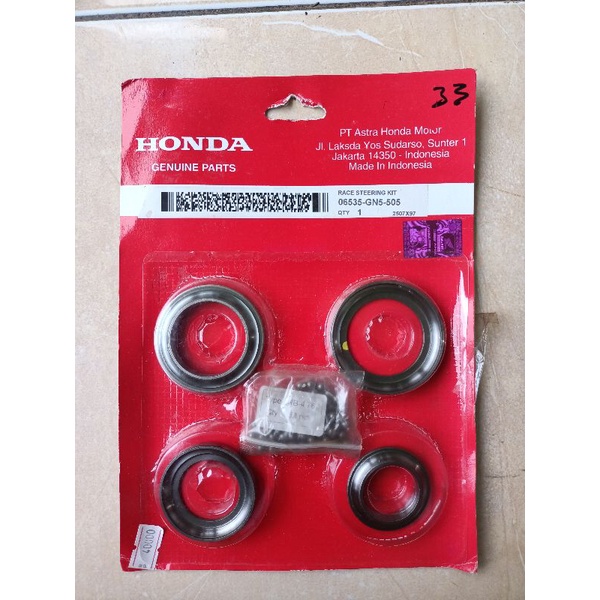 kode (GN5) komsetir Honda AHM untuk semua motor bebek metik Supra fit legenda Beat Scoopy Vario