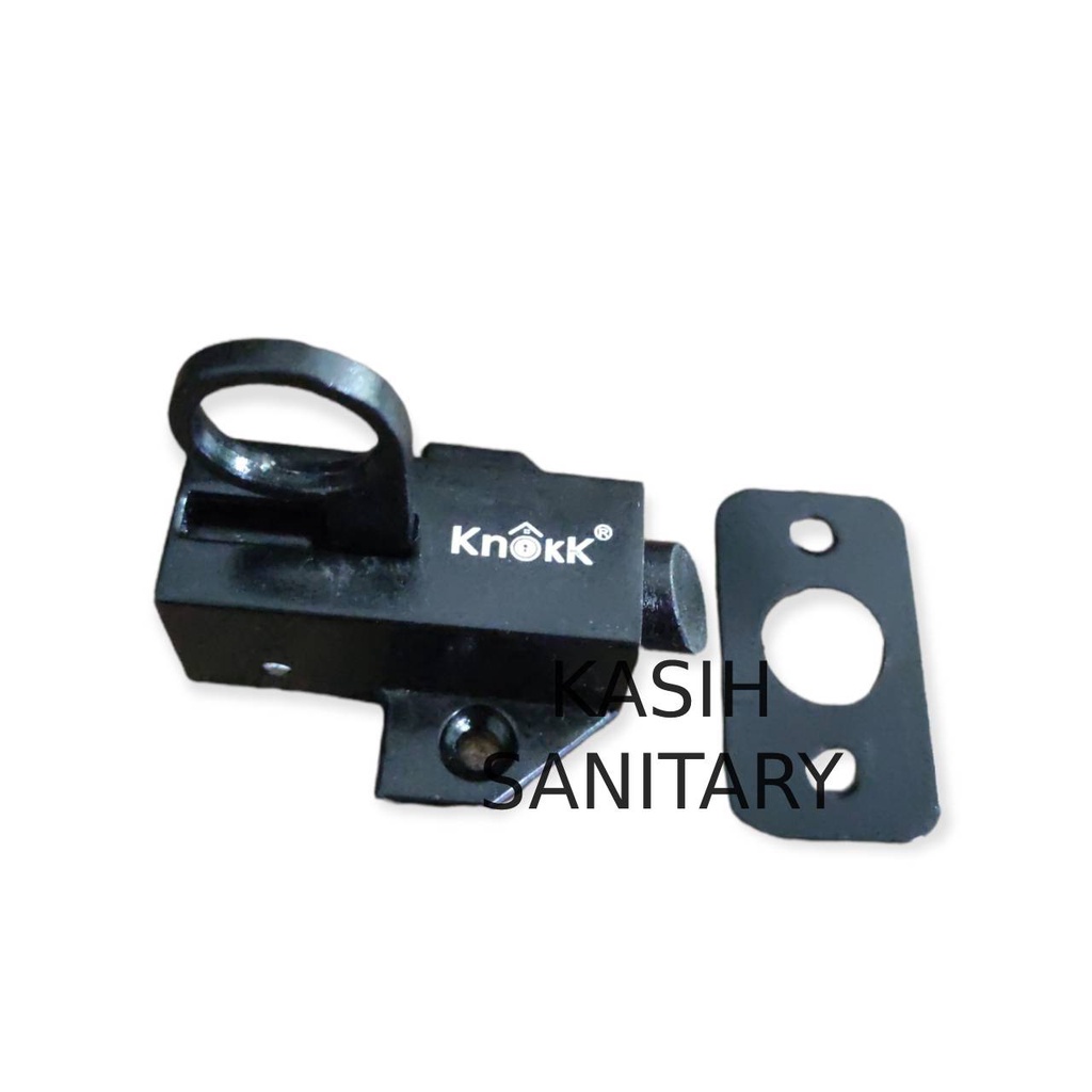 spring knife hitam grendel slot kunci jendela stainless black grendel jendela jumbo hitam