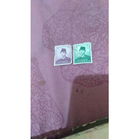 prangko.soekarno,2sen.dan.6sen