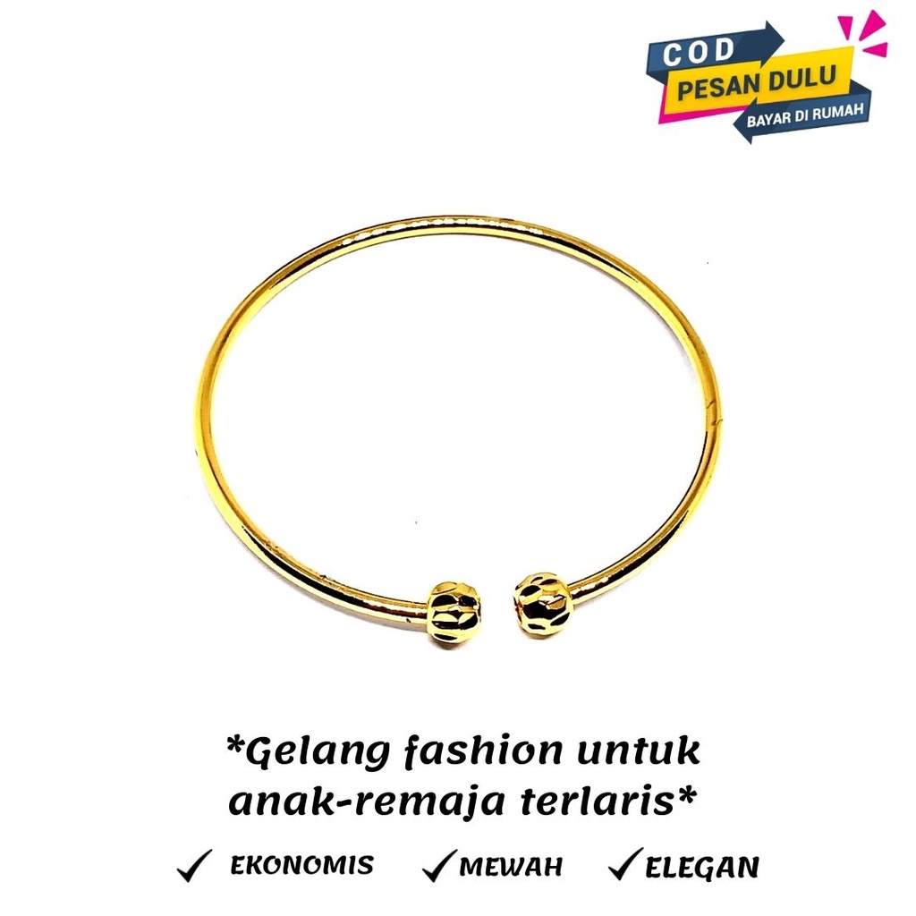 GELANG ANAK WARNA EMAS,BAHAN LAPIS TEMBAGA KUALITAS SUPER,TIDAK MUDAH BERKARAT,EKONOMIS,MEWAH DAN ELEGANT