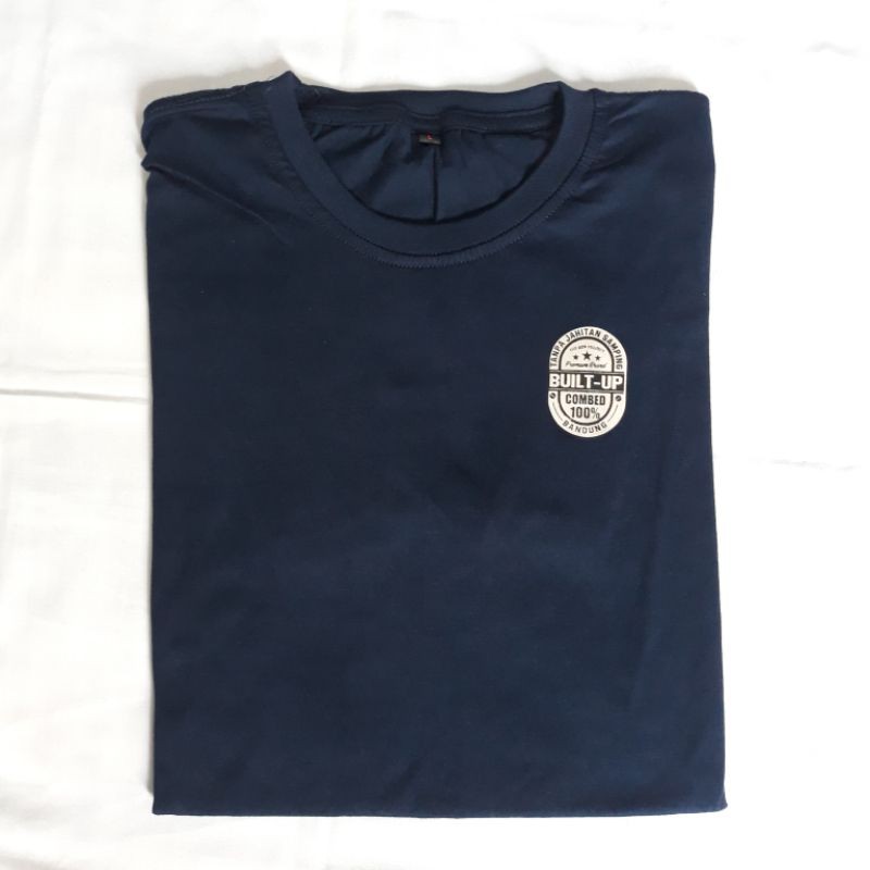 Kaos Polos Bahan Cotton Combed 30s / Warna Navy / Kaos Pria Wanita