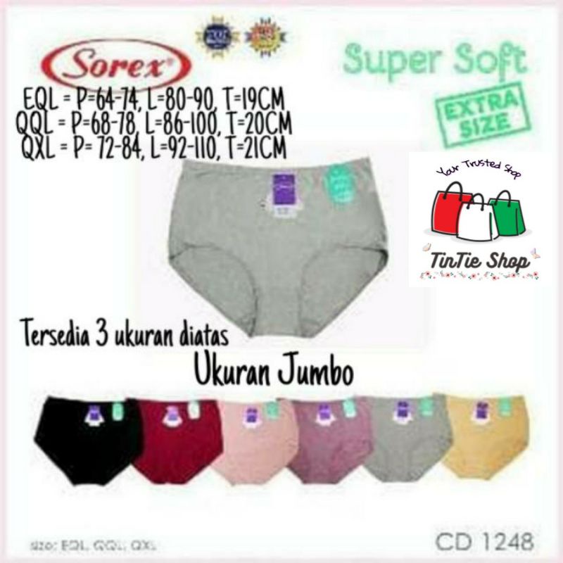 Celana Dalam jumbo Sorex  1248 extra size UK super jumbo XXXL-XXXXXL