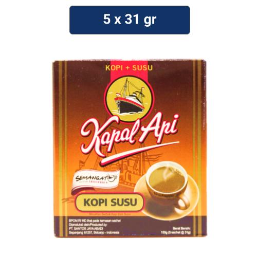 

Kapal Api Kopi Susu 5 x 31 gr