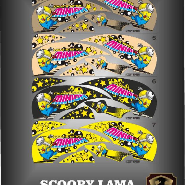 Sticker Custome/cutting Scoopy karbu/lama. Part 1